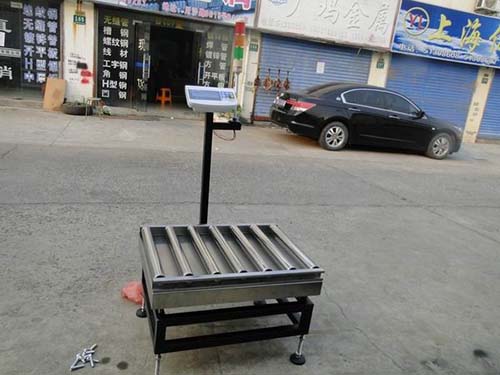 300公斤不銹鋼滾輪滾筒電子秤 300kg滾筒秤廠家直銷